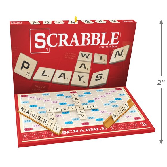 New! Scrabble Board Game Hallmark Keepsake Christmas Ornament 2022 Hasbro - Picture 3 of 5